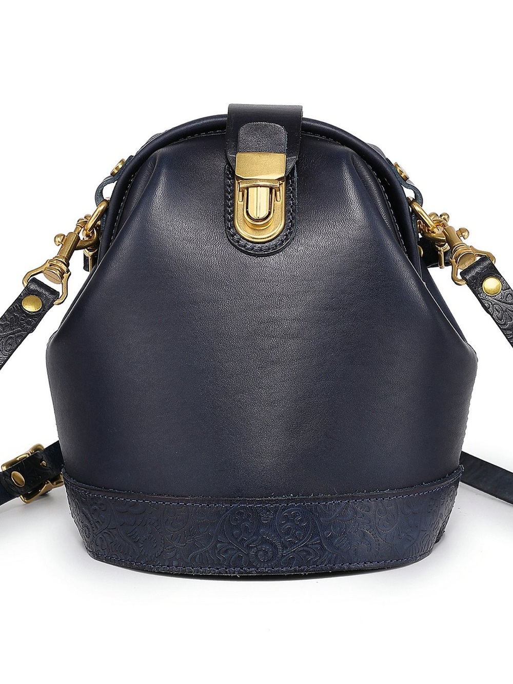Old Trend Doctor Mini Leather Bucket Crossbody Bag